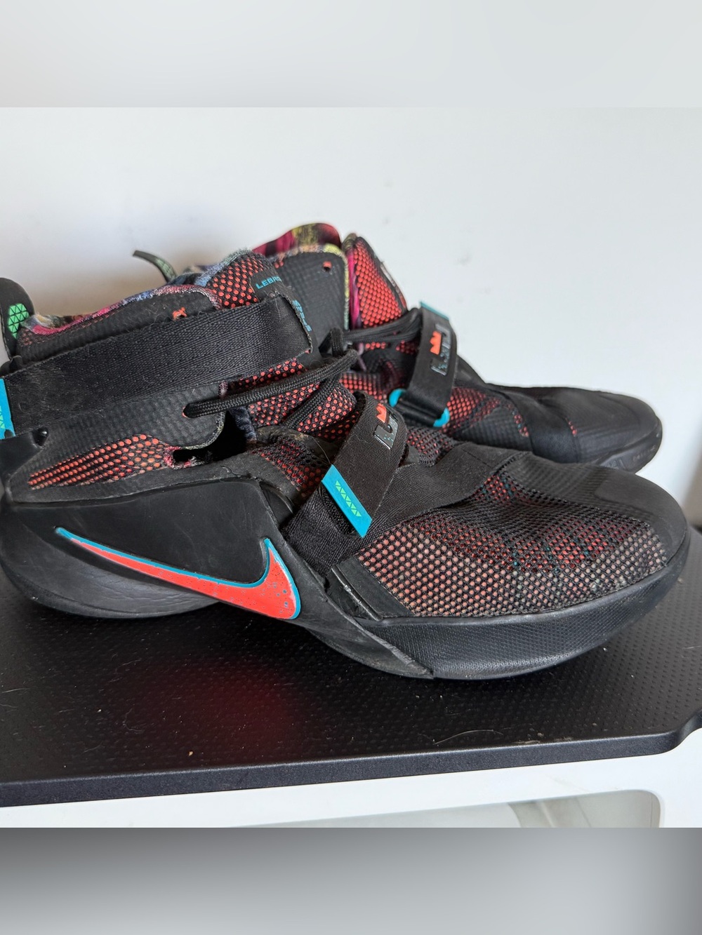 Nike LeBron Soldier Basketball Shoes – Black/Red/Blue